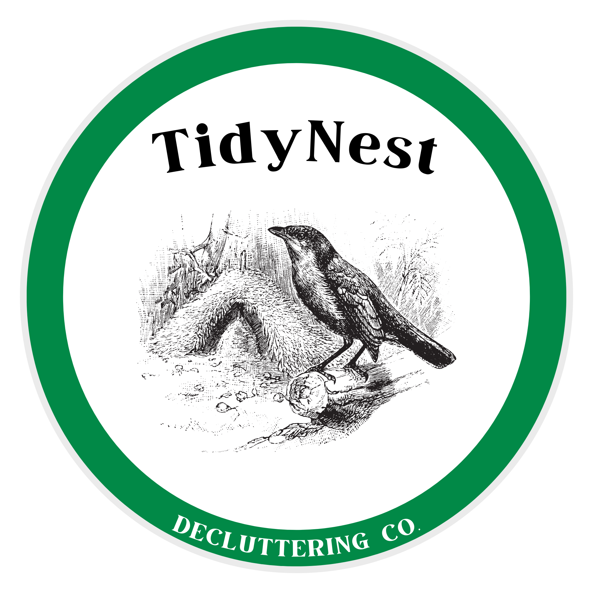 TidyNest Decluttering Co. Logo